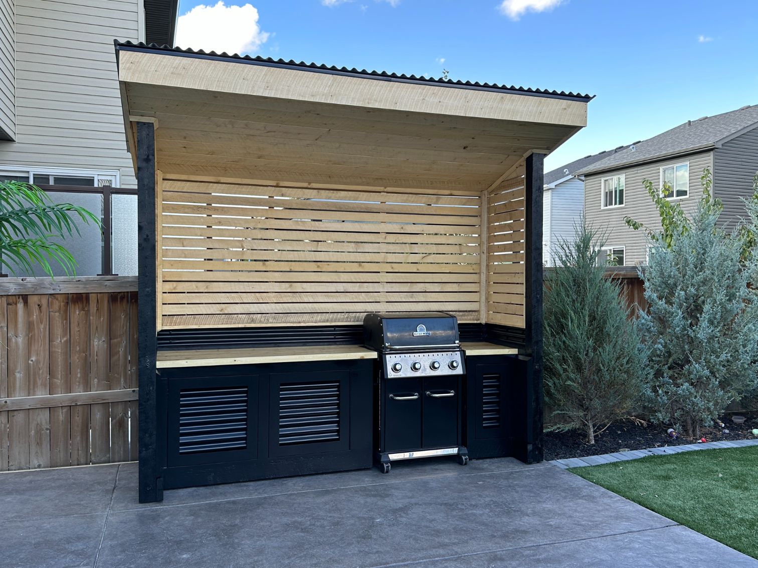 Custom BBQ Shelters Gallery | Backyard Sheds Alberta