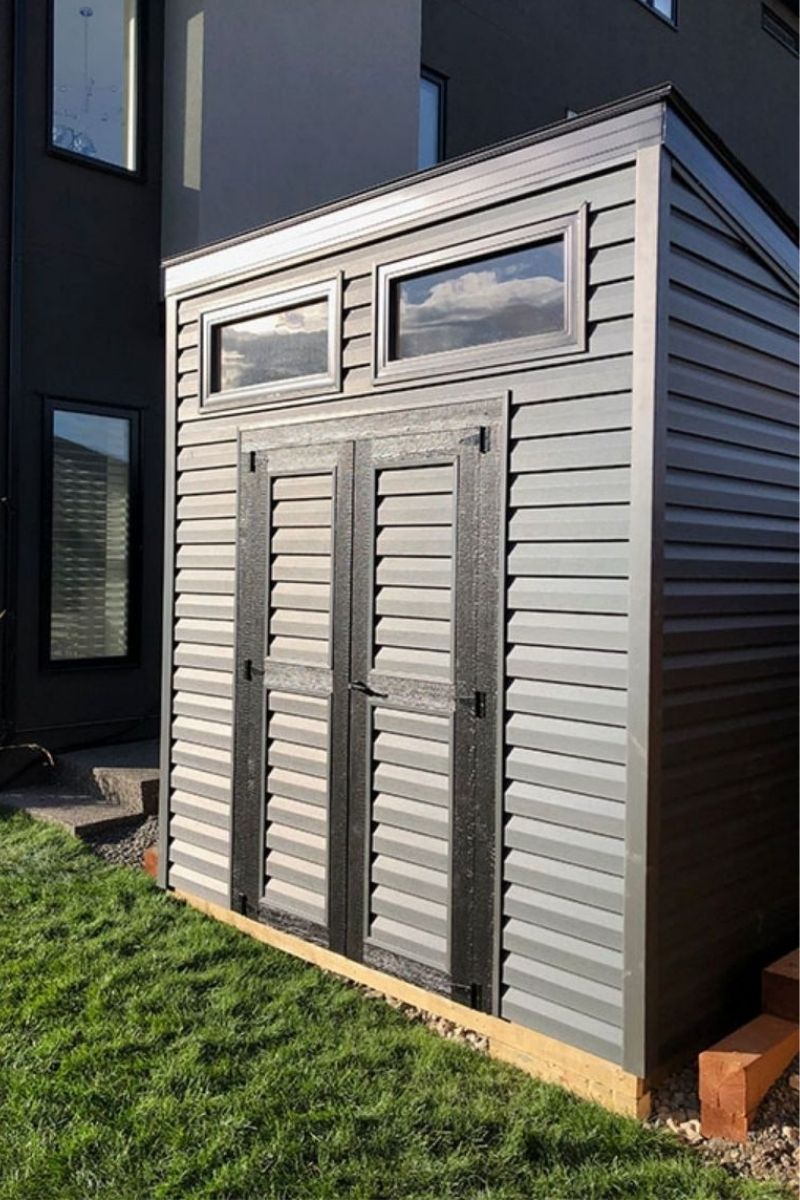 Calgary Area Shed In Backyard